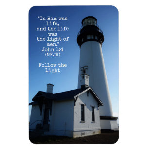 Christian Lighthouse John 1:4 Magnet