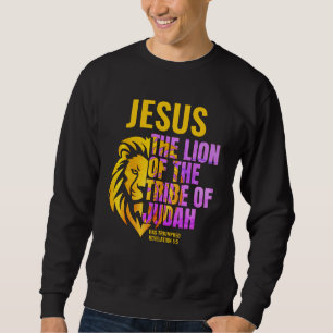 Christian Lion of the Tribe of Judah JESUS Sweatshirt