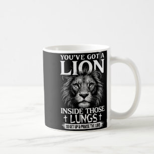 Christian Lion Praise The Lord Worship Faith  Coffee Mug