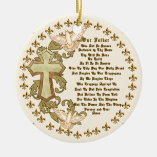 Christian Lords Prayer  ornament