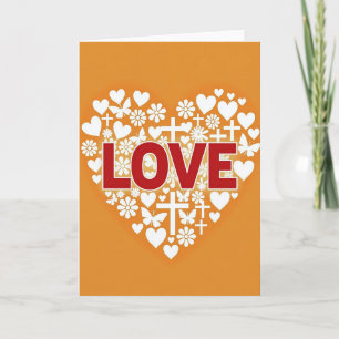 Christian Love Heart Card
