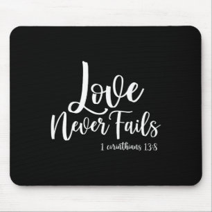 Christian Love Never Fails Corinthian 138 Happy Va Mouse Pad