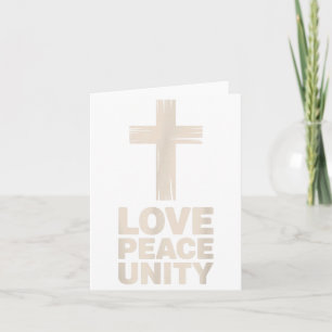 Christian Love Peace Unity Day  Card
