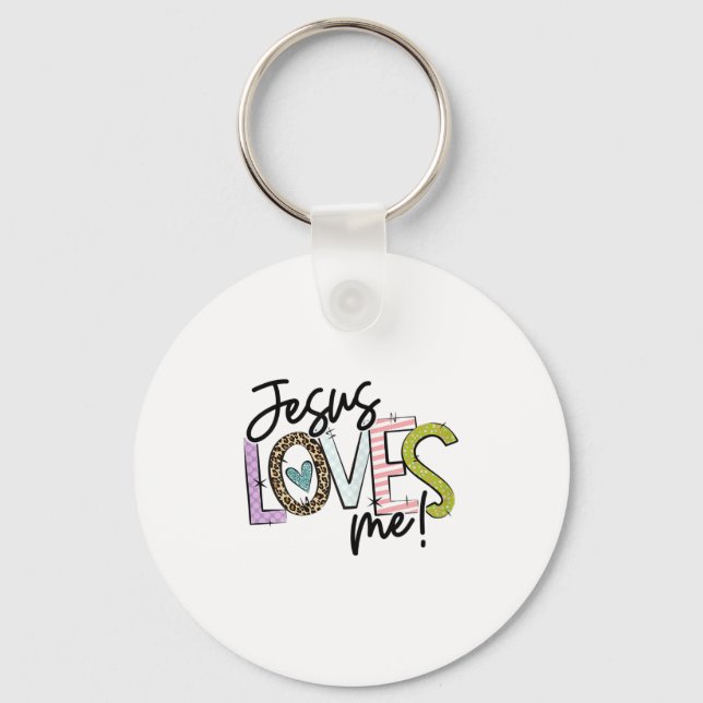 Christian Love Quote Gift For New Believers Jesus  Keychain (Front)