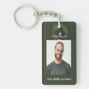 Christian Memorial Keepsake Baseball Game Player  Keychain