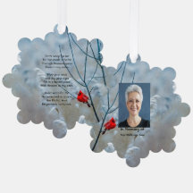 Christian Memorial Keepsake Cardinal Red Bird