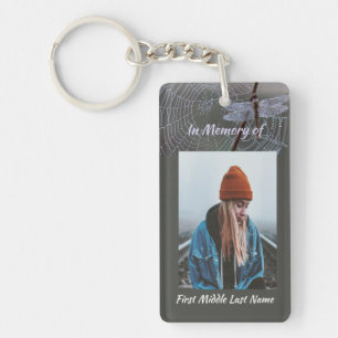 Christian Memorial Keepsake Dragonfly Dewdrops Keychain