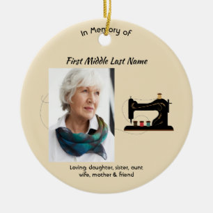 Christian Memorial Keepsake Seamstress  Ceramic Ornament