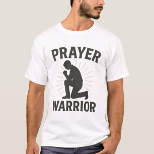 Christian Men’s T-Shirt, Prayer Warrior Bold Faith T-Shirt