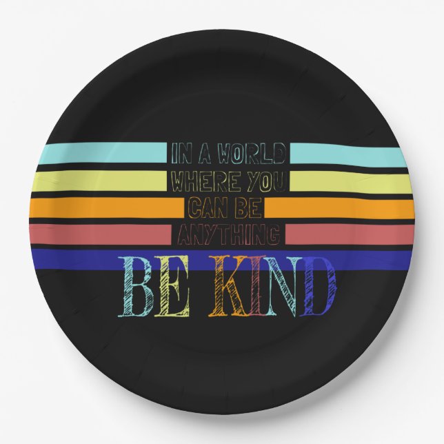Christian Miracle Worker BE Kind Paper Plate (Front)