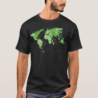 Christian Missionary Pilot Map Aviation Isaiah T-Shirt