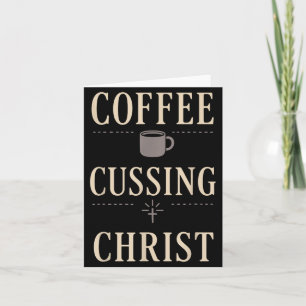 Christian Mom Faith Humour Blessed Flaws Coffee An Card