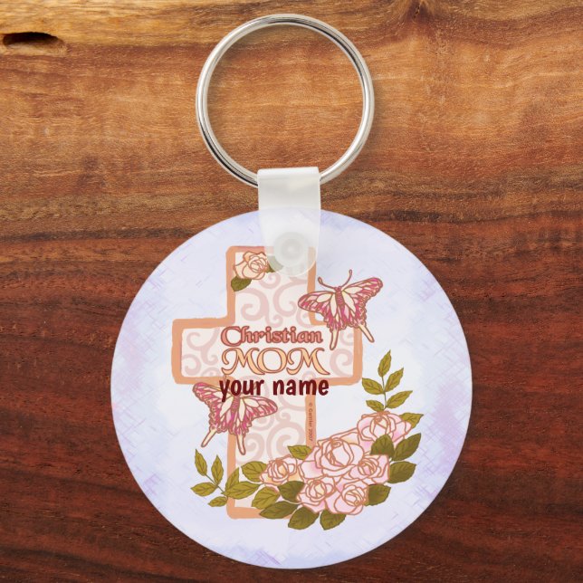 Christian Mom  keychain (Front)