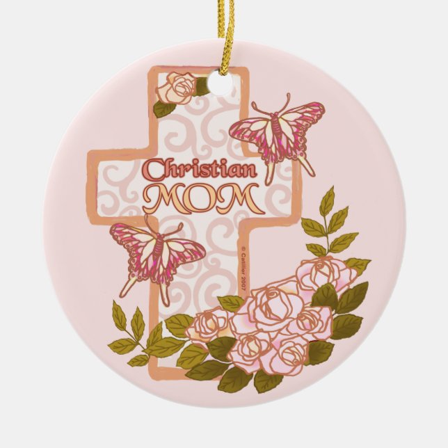Christian Mom  ornament  (Front)