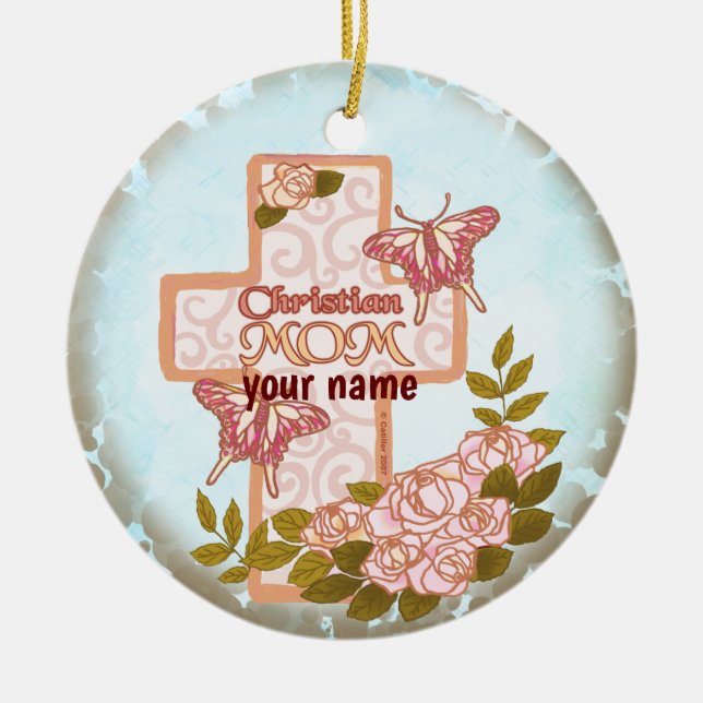 Christian Mom  ornament  (Front)