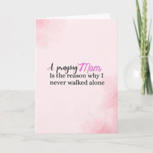 Christian Mother's day gift faith mom quote Card