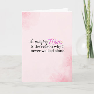 Christian Mother's day gift faith mom quote  Card