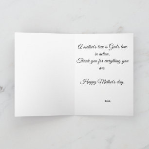 Christian Mother's day gift gift for mom faith mom Card