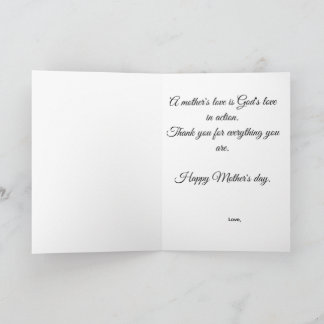Christian Mother's day gift gift for mom faith mom Card