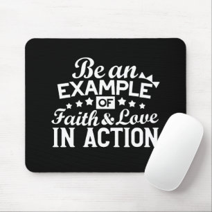 Christian Motivation Design – Faith, Love, and Act Mouse Pad