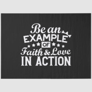 Christian Motivation Design – Faith, Love, and Act Tissue Paper