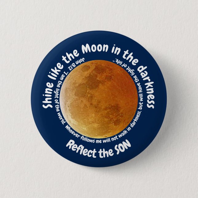 Christian motivational quote  6 cm round badge 2 inch round button (Front)