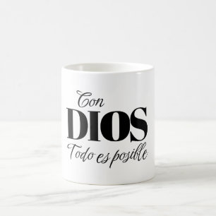 Christian Mug "With God all things are possible" M