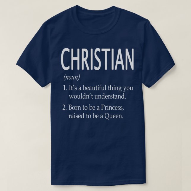 Christian Name Gift 179 T-Shirt (Design Front)