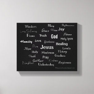 Christian Names Canvas Print