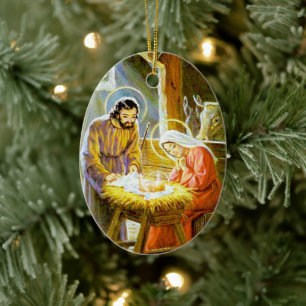 Christian Nativité Vintage Ornement de Noël