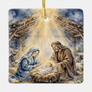 Christian Nativity Christmas Ornament