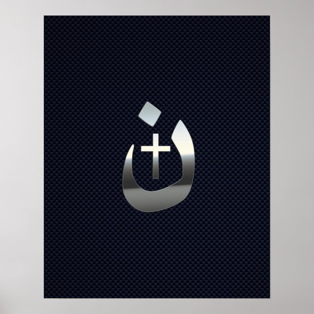 Christian Nazarene Solidarity on Carbon Poster (Front)