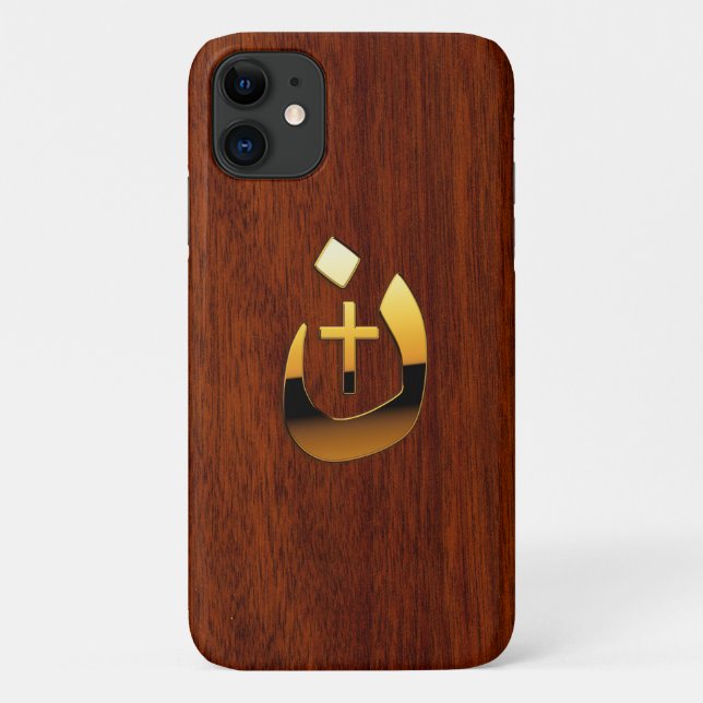 Christian Nazarene Solidarity on Mahogany Style Case-Mate iPhone Case (Back)