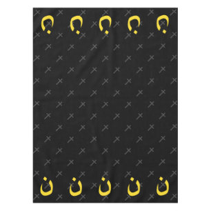 Christian Nazarene Symbol Solidarity and Cross Tablecloth