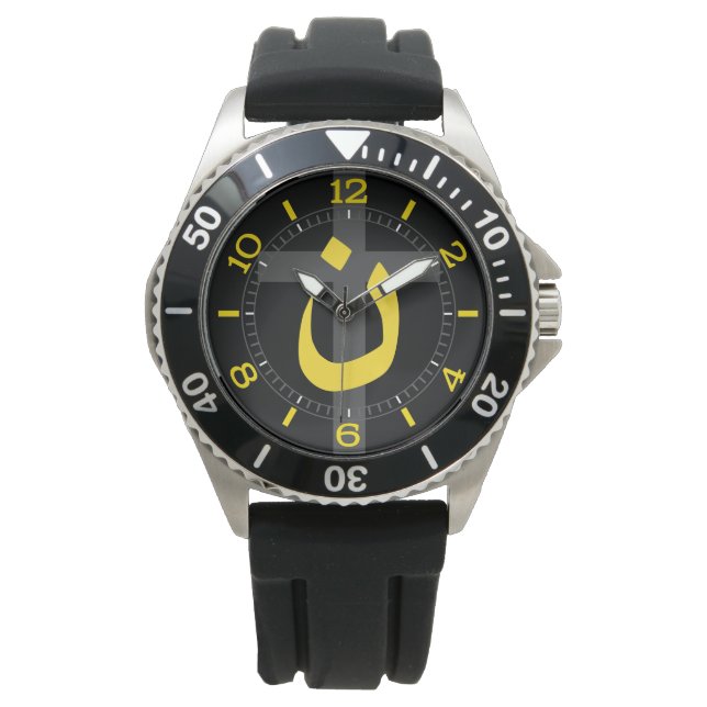 Christian Nazarene Symbol Solidarity Cross Dial Watch (Front)