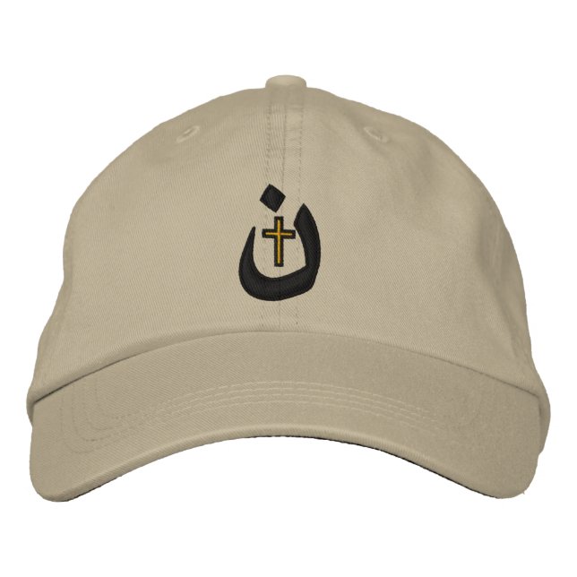 Christian Nazarene Symbol Solidarity Stitches Embroidered Hat (Front)
