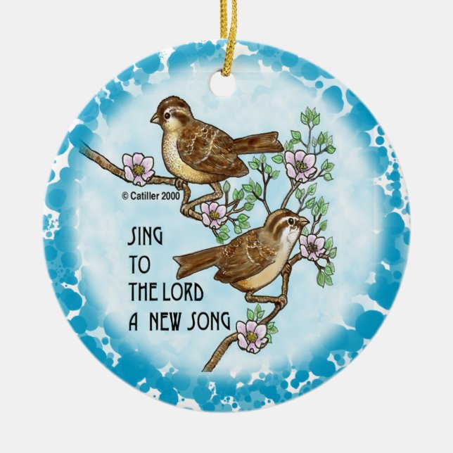 Christian New Song Ornament (Front)