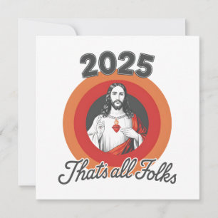 Christian New Year Holiday Card