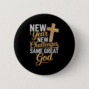 Christian New Years 2026 Happy New Year Same Great 2 Inch Round Button