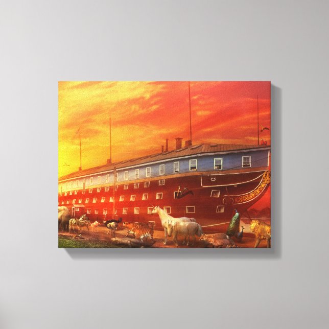 Christian - Noah's Ark - The beginning Canvas Print (Front)