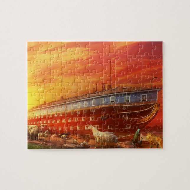 Christian - Noah's Ark - The beginning Jigsaw Puzzle (Horizontal)