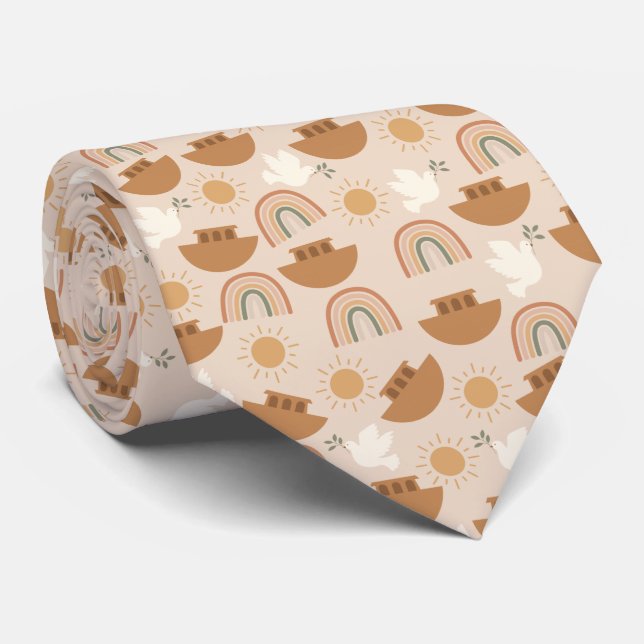 Christian Noah's Ark Tie (Rolled)