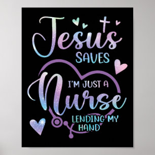Christian Nurse Jesus Poster