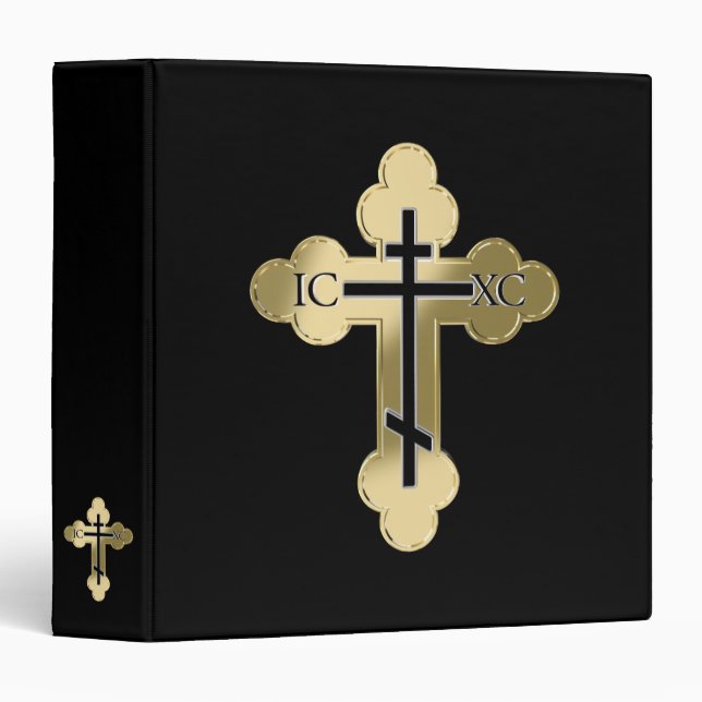 Christian orthodox cross binder (Front/Spine)
