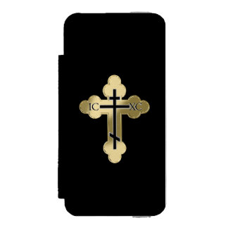 Christian orthodox cross incipio watson™ iPhone 5 wallet case