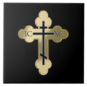 Christian orthodox cross tile