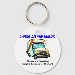 Christian Paramedic religious gift Keychain