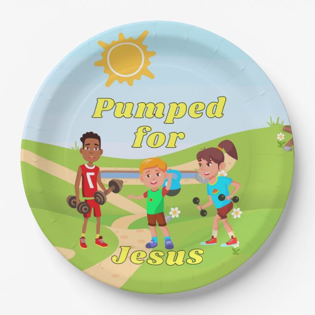 Christian party tableware theme Paper Plate (Front)