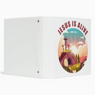 Christian Passover Easter Jesus Empty Tomb & Cross Binder
