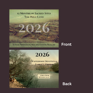 Christian Pastor Appreciation Holy Land Sites Calendar